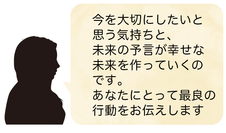 あなたにとって最良の行動をお伝えします